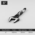 Adjustable Wrench Universal Spanner CR-V Steel Household Enlarge Open Bathroom Wrench Key Nut Wrench Plumbing Repair Tool