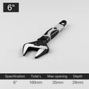 Adjustable Wrench Universal Spanner CR-V Steel Household Enlarge Open Bathroom Wrench Key Nut Wrench Plumbing Repair Tool