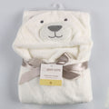 Lovely fleece baby bath towel cute animal shape kid hooded baby towel bathrobe cloak baby receiving blanket  neonatal hold to be