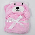Lovely fleece baby bath towel cute animal shape kid hooded baby towel bathrobe cloak baby receiving blanket  neonatal hold to be