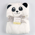 Lovely fleece baby bath towel cute animal shape kid hooded baby towel bathrobe cloak baby receiving blanket  neonatal hold to be