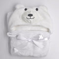 Lovely fleece baby bath towel cute animal shape kid hooded baby towel bathrobe cloak baby receiving blanket  neonatal hold to be