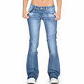 Skinny Flared Jeans Women's Fashion Denim  Pants Bootcut Bell Bottoms Stretch Trousers Women Jeans Woman Jeans Low Rise Jeans