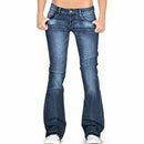 Skinny Flared Jeans Women's Fashion Denim  Pants Bootcut Bell Bottoms Stretch Trousers Women Jeans Woman Jeans Low Rise Jeans