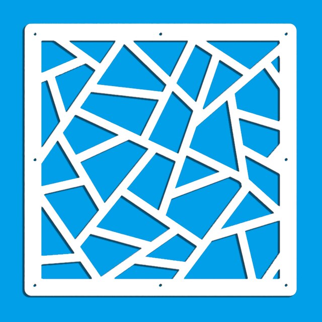 12 pcs 29cmX29cm of home decoration fashion openwork pattern hanging screen partition partition panel room home decoration white