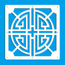 12 pcs 29cmX29cm of home decoration fashion openwork pattern hanging screen partition partition panel room home decoration white