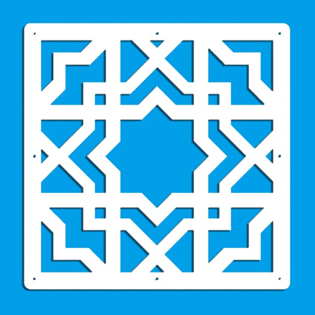 12 pcs 29cmX29cm of home decoration fashion openwork pattern hanging screen partition partition panel room home decoration white