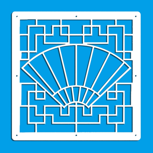 12 pcs 29cmX29cm of home decoration fashion openwork pattern hanging screen partition partition panel room home decoration white