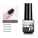 LILYCUTE No Wipe Top Base Gel Esmalte Semi Permanente Bright Color Gel UV Gel Nail Art For Manicure Gel Nail Polish Varnishes
