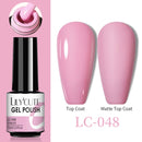 LILYCUTE No Wipe Top Base Gel Esmalte Semi Permanente Bright Color Gel UV Gel Nail Art For Manicure Gel Nail Polish Varnishes