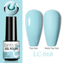 LILYCUTE No Wipe Top Base Gel Esmalte Semi Permanente Bright Color Gel UV Gel Nail Art For Manicure Gel Nail Polish Varnishes
