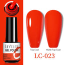 LILYCUTE No Wipe Top Base Gel Esmalte Semi Permanente Bright Color Gel UV Gel Nail Art For Manicure Gel Nail Polish Varnishes