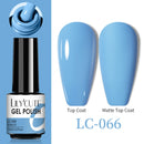 LILYCUTE No Wipe Top Base Gel Esmalte Semi Permanente Bright Color Gel UV Gel Nail Art For Manicure Gel Nail Polish Varnishes