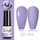 LILYCUTE No Wipe Top Base Gel Esmalte Semi Permanente Bright Color Gel UV Gel Nail Art For Manicure Gel Nail Polish Varnishes