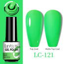 LILYCUTE No Wipe Top Base Gel Esmalte Semi Permanente Bright Color Gel UV Gel Nail Art For Manicure Gel Nail Polish Varnishes