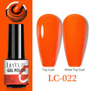 LILYCUTE No Wipe Top Base Gel Esmalte Semi Permanente Bright Color Gel UV Gel Nail Art For Manicure Gel Nail Polish Varnishes