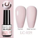 LILYCUTE No Wipe Top Base Gel Esmalte Semi Permanente Bright Color Gel UV Gel Nail Art For Manicure Gel Nail Polish Varnishes
