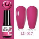 LILYCUTE No Wipe Top Base Gel Esmalte Semi Permanente Bright Color Gel UV Gel Nail Art For Manicure Gel Nail Polish Varnishes