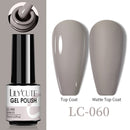 LILYCUTE No Wipe Top Base Gel Esmalte Semi Permanente Bright Color Gel UV Gel Nail Art For Manicure Gel Nail Polish Varnishes