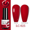 LILYCUTE No Wipe Top Base Gel Esmalte Semi Permanente Bright Color Gel UV Gel Nail Art For Manicure Gel Nail Polish Varnishes