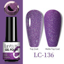 LILYCUTE No Wipe Top Base Gel Esmalte Semi Permanente Bright Color Gel UV Gel Nail Art For Manicure Gel Nail Polish Varnishes