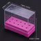 10/14/20/48 Holes Nail Drill Bits Holder Empty Storage Box Manicure Milling Container Cuticle Accessories Acrylic Cover Tools