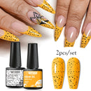 Mtssii Gel Nail Polish Quail Egg Effect Varnishes For Nails Art Eggshell Hybrid Design Base And Top Coat For Gel Polish 6ml