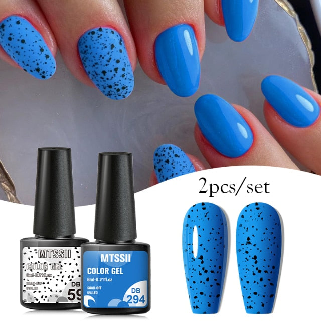 Mtssii Gel Nail Polish Quail Egg Effect Varnishes For Nails Art Eggshell Hybrid Design Base And Top Coat For Gel Polish 6ml