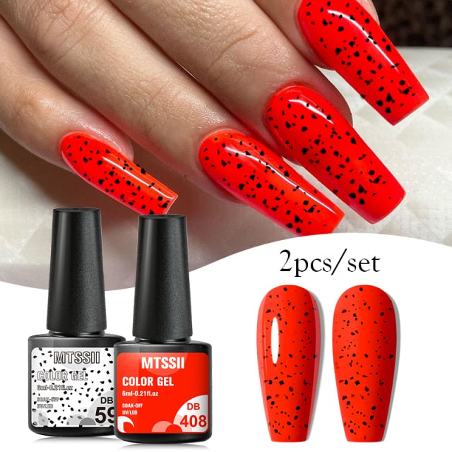 Mtssii Gel Nail Polish Quail Egg Effect Varnishes For Nails Art Eggshell Hybrid Design Base And Top Coat For Gel Polish 6ml