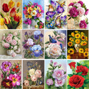 5D DIY Diamond Painting Flower Cross Stitch Kit Mosaic Diamond Embroidery Rose Full Square Drill Home Decoration