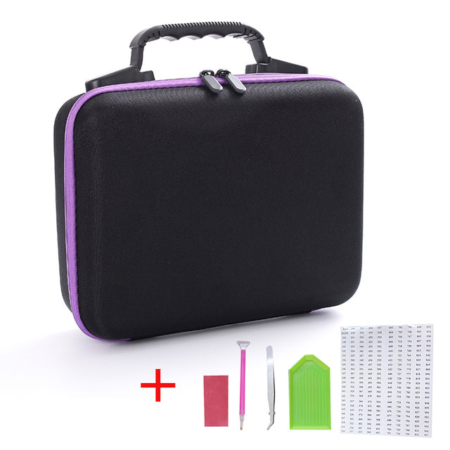 15/30/60/120/140 Bottles Storage Box 5D Diamond Painting Accessories Tools Container Bag Carry Case Embroidery Mosaic органайзер