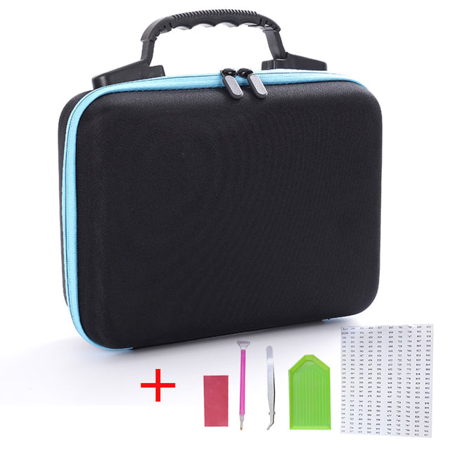 15/30/60/120/140 Bottles Storage Box 5D Diamond Painting Accessories Tools Container Bag Carry Case Embroidery Mosaic органайзер