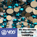 VDD SS4-SS20 Mix Size Clear Crystal Non HotFix Gold FlatBack Rhinestones Decorations DIY Glitter Stones 3D Nail Art Accessories