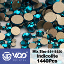 VDD SS4-SS20 Mix Size Clear Crystal Non HotFix Gold FlatBack Rhinestones Decorations DIY Glitter Stones 3D Nail Art Accessories
