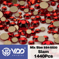 VDD SS4-SS20 Mix Size Clear Crystal Non HotFix Gold FlatBack Rhinestones Decorations DIY Glitter Stones 3D Nail Art Accessories