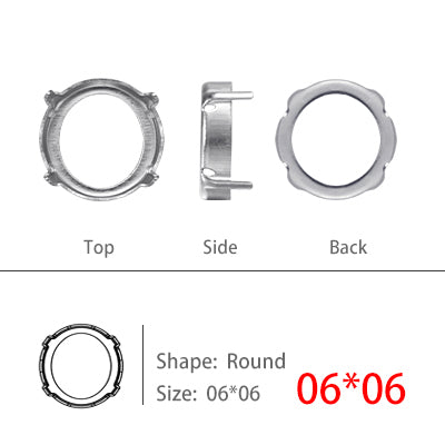 New Rivoli Fancy Stones Crystal Glass Rhinestones Claw Loose Beads With Silver Plating For Garment Applique Jewelry Decoration