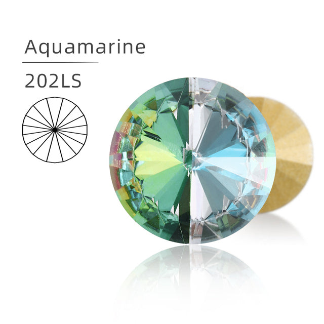 New Rivoli Fancy Stones Crystal Glass Rhinestones Claw Loose Beads With Silver Plating For Garment Applique Jewelry Decoration