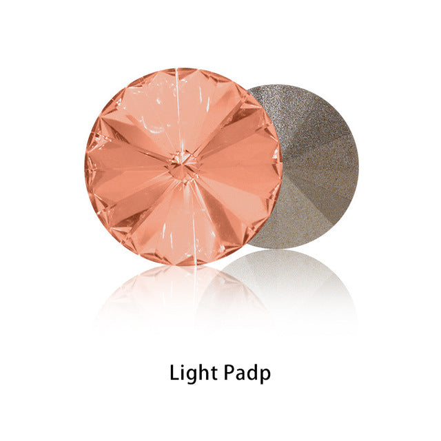 New Rivoli Fancy Stones Crystal Glass Rhinestones Claw Loose Beads With Silver Plating For Garment Applique Jewelry Decoration