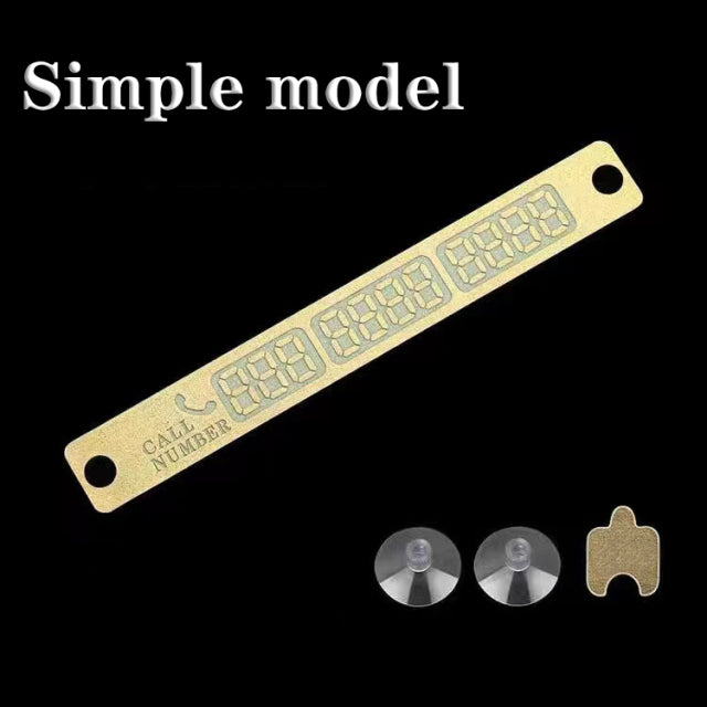 Luminous Car Temporary Parking Card Magnetic Attraction Card With Aromatherapy Car Air Freshener Phone Number Card Plate Sticker