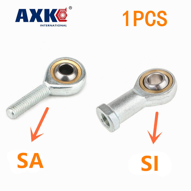 1PC SI5 6 8 10 12 14 16 TK Metric Male Left Female Right Hand Thread Rod End Joint Bearing AXK Bearing rod end joint bearing