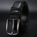 New Fashion Men's Genuine Leather Belts Designer Belt for Man Pin Buckle with Leather Strap Business Dress Male Belts HQ091