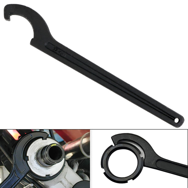 22-26mm Stainless Steel Crescent Hook Head Round Nut Spanner C Shape Wrench Nut Tools Motorcycle Bike Absorber Shock Spanner