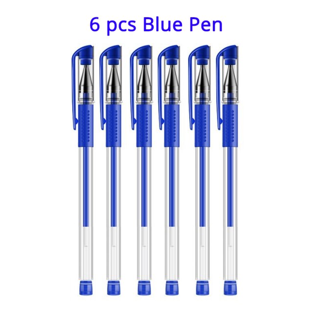 3+20Pcs/Set Gel Pens Refill Set Black Blue Red ink ballpoint pen Bullet tip 0.5mm journal writing school supplies Stationery
