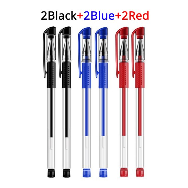 3+20Pcs/Set Gel Pens Refill Set Black Blue Red ink ballpoint pen Bullet tip 0.5mm journal writing school supplies Stationery