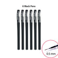 3+20Pcs/Set Gel Pens Refill Set Black Blue Red ink ballpoint pen Bullet tip 0.5mm journal writing school supplies Stationery