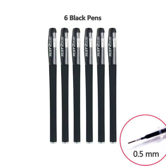 3+20Pcs/Set Gel Pens Refill Set Black Blue Red ink ballpoint pen Bullet tip 0.5mm journal writing school supplies Stationery