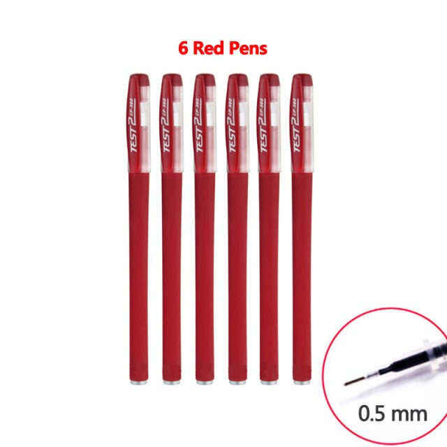 3+20Pcs/Set Gel Pens Refill Set Black Blue Red ink ballpoint pen Bullet tip 0.5mm journal writing school supplies Stationery