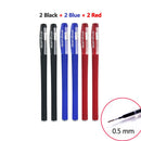 3+20Pcs/Set Gel Pens Refill Set Black Blue Red ink ballpoint pen Bullet tip 0.5mm journal writing school supplies Stationery