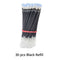 3+20Pcs/Set Gel Pens Refill Set Black Blue Red ink ballpoint pen Bullet tip 0.5mm journal writing school supplies Stationery