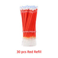 3+20Pcs/Set Gel Pens Refill Set Black Blue Red ink ballpoint pen Bullet tip 0.5mm journal writing school supplies Stationery